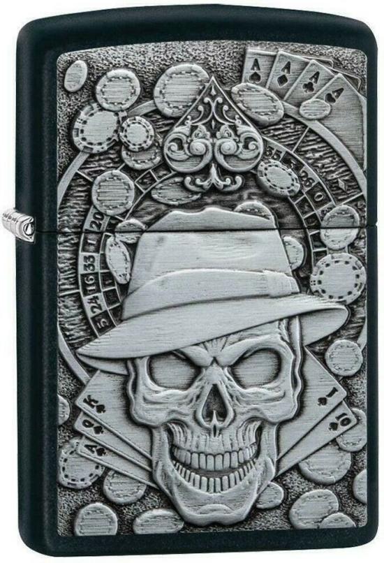  Zippo Gambling Skull 49183 lighter