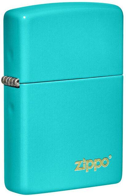  Zippo Flat Torquoise Zippo Logo 49454ZL lighter