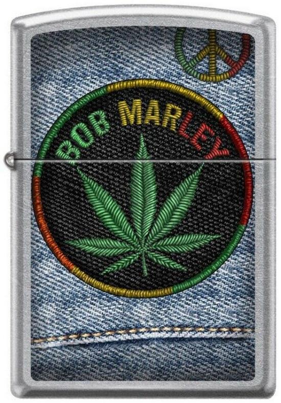  Zippo Bob Marley Cannabis Leaf 7306 lighter