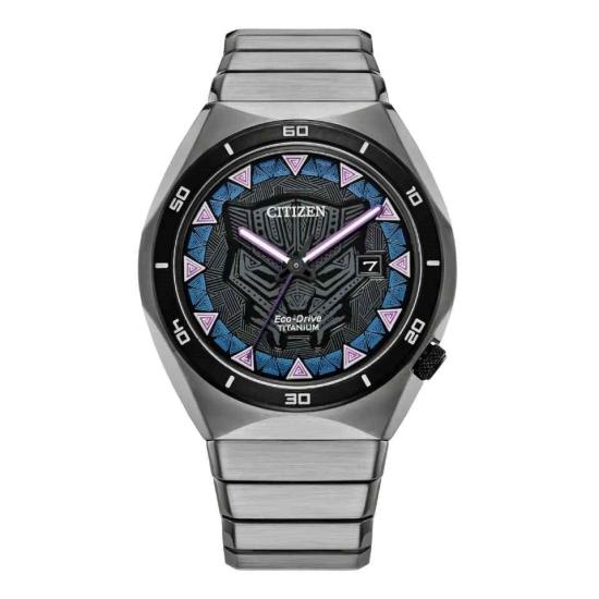 Citizen AW1668-50W Eco-Drive Marvel Black Panther Super Titanium watch