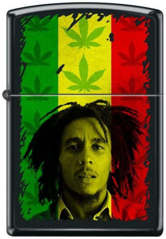  Zippo Bob Marley Cannabis Leaf 7304 lighter