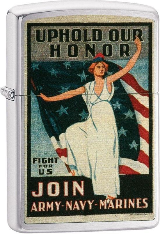 Zippo 29599 Army Navy Marines lighter