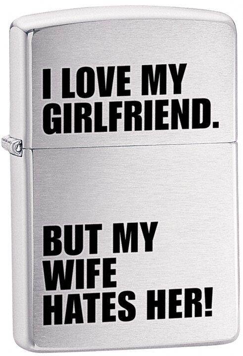 Zippo Love My Girlfriend 24522 lighter