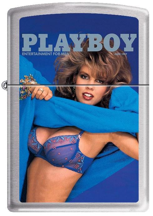 Zippo Playboy Cover 1987 June 1201 lighter