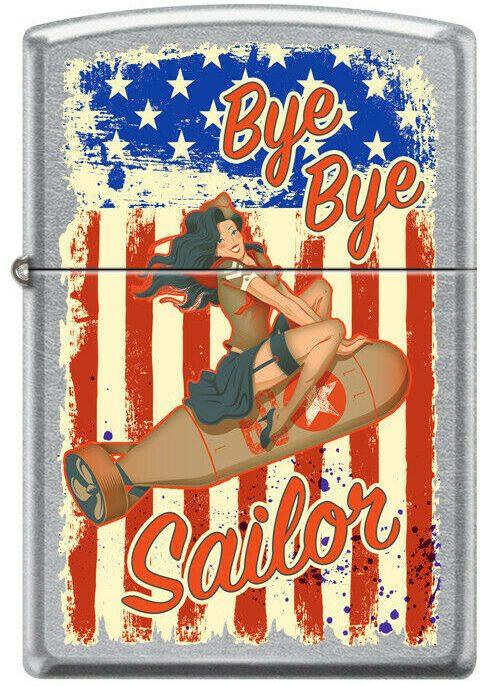  Zippo Bye Bye Sailor Pinup 1380 lighter