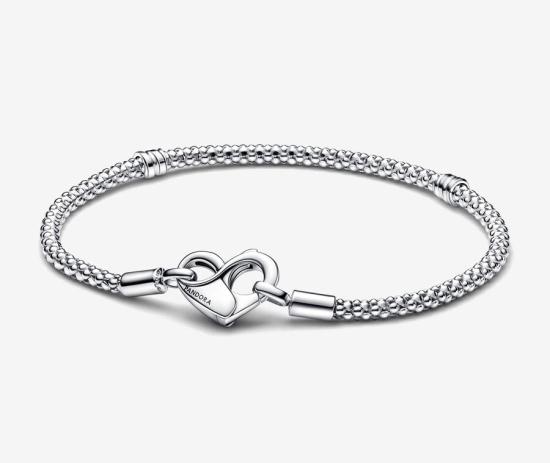  Pandora Moments Heart Studded 592453C00-18 bracelet