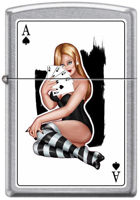  Zippo Girl With Ace Card 7948 lighter