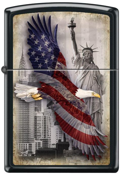  Zippo Eagle Statue of Liberty 2102 lighter