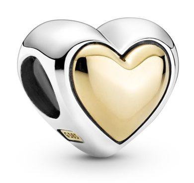  Pandora Golden Heart 799415C00 beads