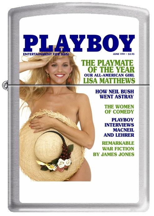 Zippo Playboy Cover 1991 June 0715 lighter