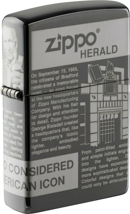  Zippo Newsprint Design 49049 lighter