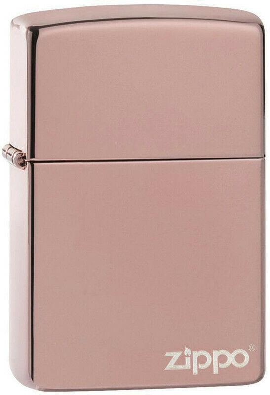  Zippo Rose Gold Logo 49190ZL lighter