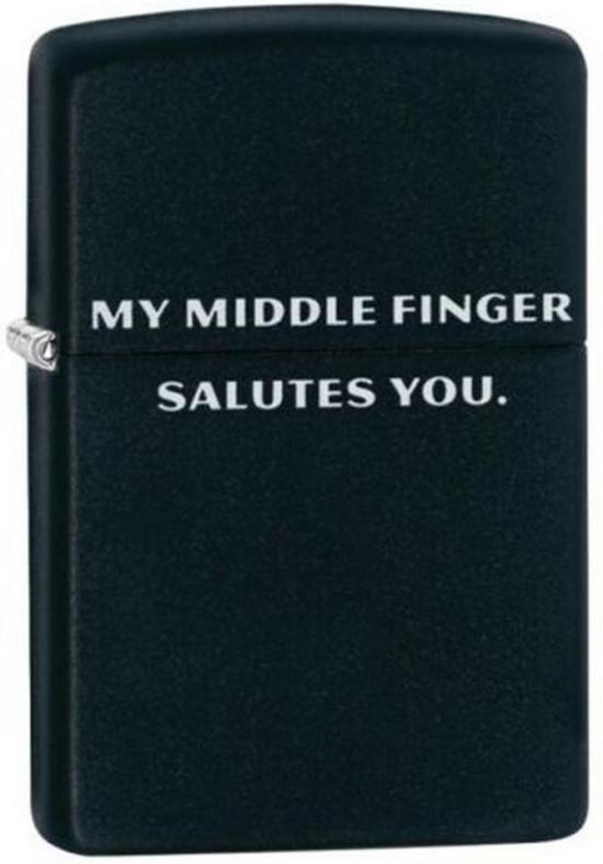  Zippo Middle Finger Salutes You 29867 lighter