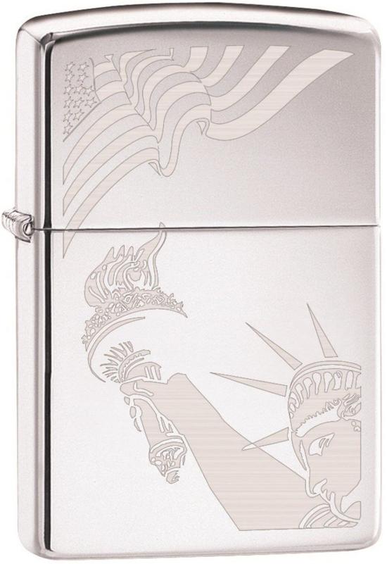 Zippo USA Flag and Statue of Liberty 2265 lighter