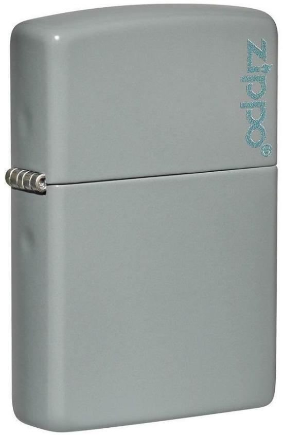  Zippo Flat Grey Zippo Logo 49452ZL lighter