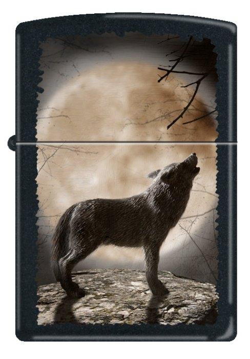 Zippo Wolf Howling To The Moon 3731 lighter