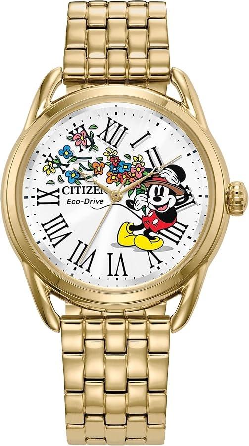  Citizen FE7093-57W Eco-Drive Disney Mickey Mouse Flowers watch