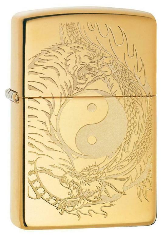  Zippo Tiger Dragon Yin Yang 49024 lighter