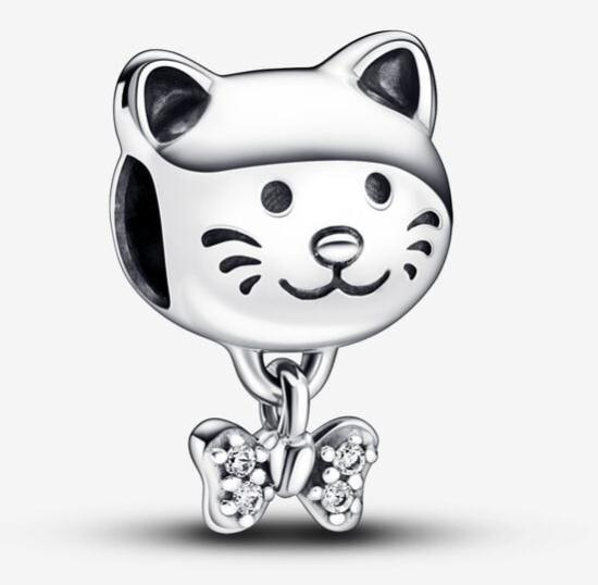  Pandora Pet Cat & Bow 792255C01 beads