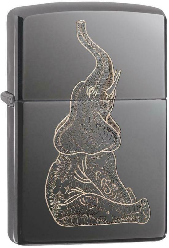  Zippo Zentangle Elephant 2080 lighter