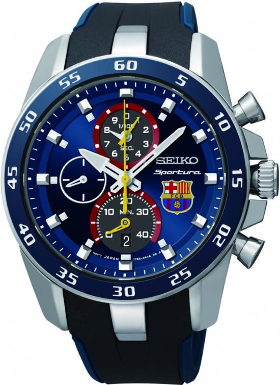 Seiko SPC089P2 Sportura FC Barcelona watch